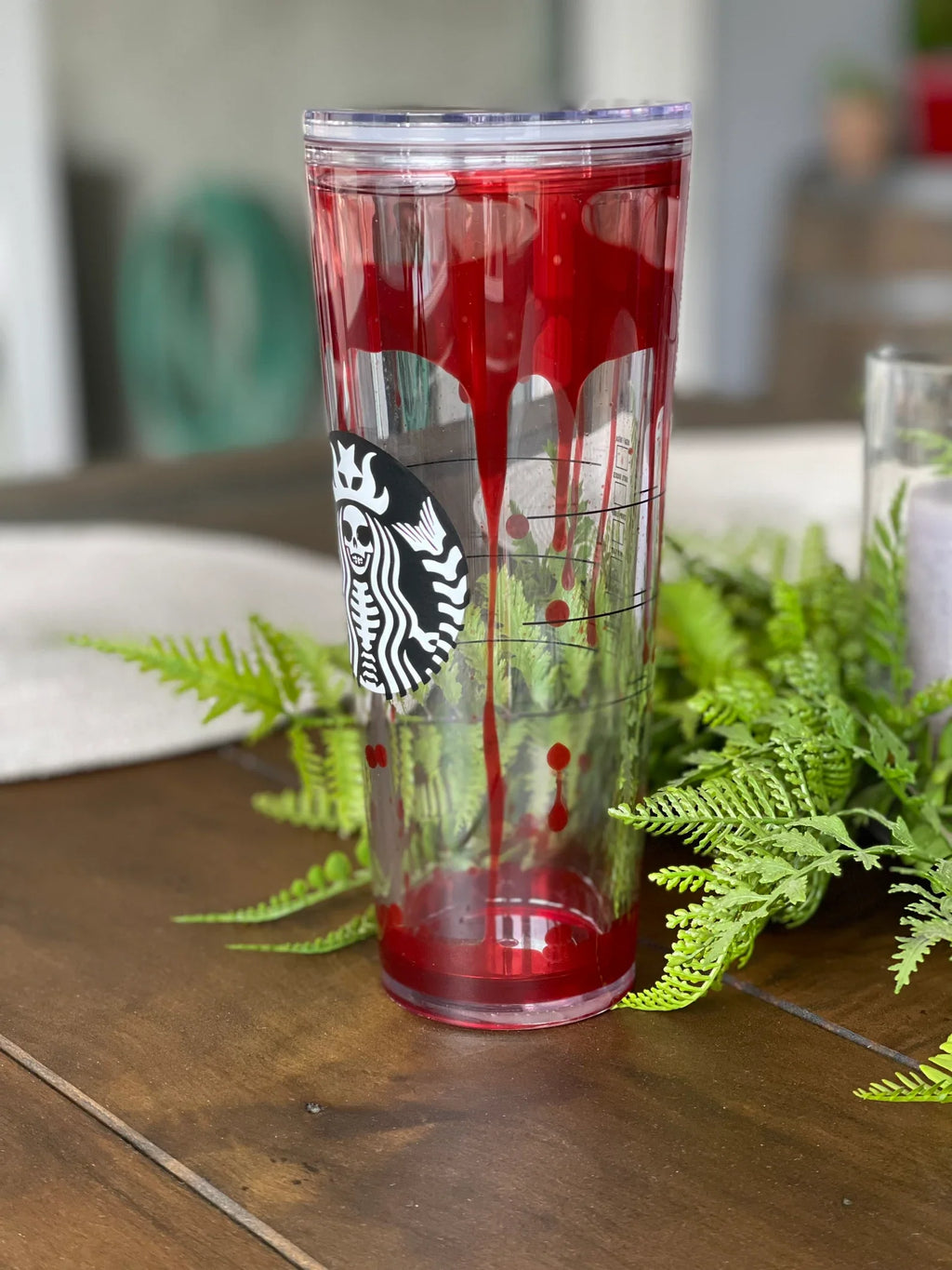 Blood Drip Skeleton Tumbler